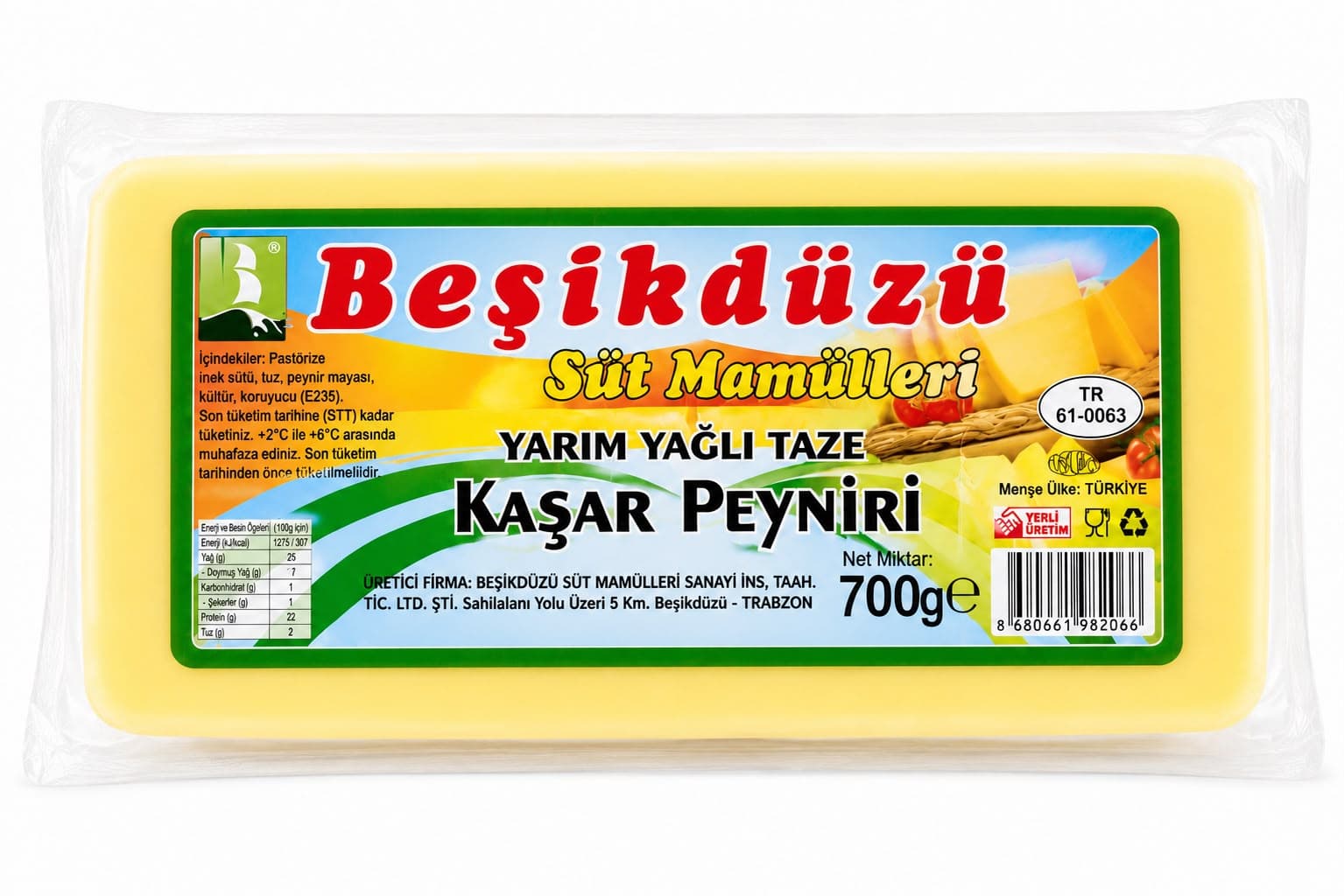 Beşikdüzü Kaşar Peyniri